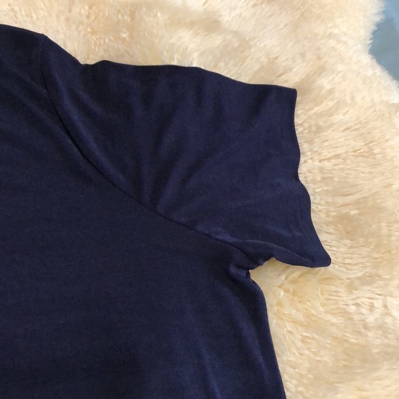 Dark blue poly spandex shirt sleeve top size 4x - Picture 4 of 10